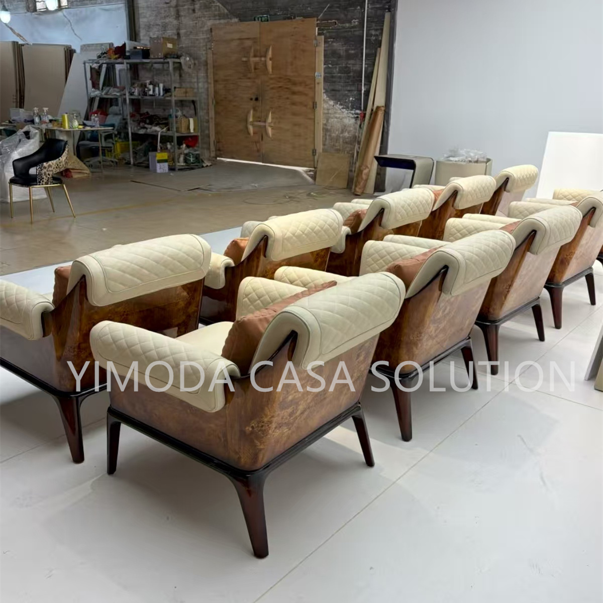 Modern Upholstery Living Room Furniture Living Room Villa Office armsofa High End Exclusive Luxury Home Tufted Armsofa