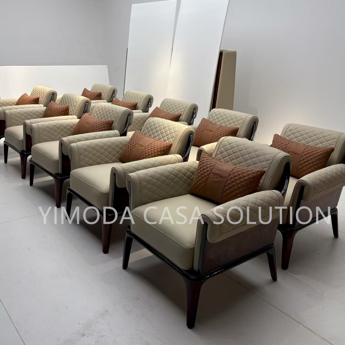 Modern Upholstery Living Room Furniture Living Room Villa Office armsofa High End Exclusive Luxury Home Tufted Armsofa