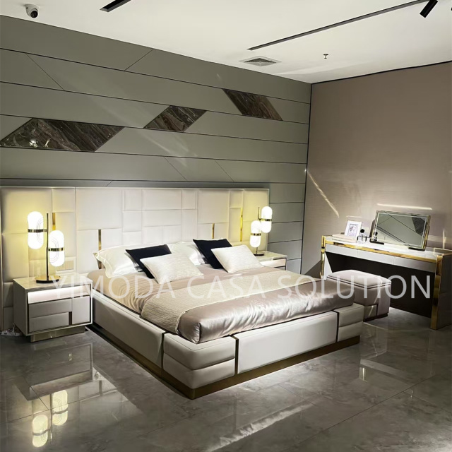 Luxury Modern White Leather Sofa, Elegant led sofa Style White Upholstery L shaped sectional sofa Living Room Furniture