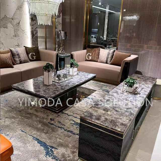 Modern Italian Luxury Design Modular Sofa Villa Living Room Furniture 1123 seater sofa living room Sofa Set