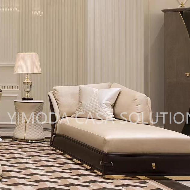 Villa Designs Modern Style Light Luxury Living Room Furniture Set Customize Blackl White leather contrast color leather Sofas for Sale Home Furniture