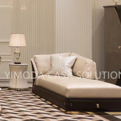 Villa Designs Modern Style Light Luxury Living Room Furniture Set Customize Blackl White leather contrast color leather Sofas for Sale Home Furniture