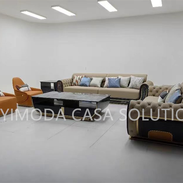 Modern Villa Hotel Sofa 1123 seater sofa set with Decor for Apartment Lounge Hotel or Villa Living Room Sofa