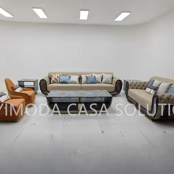 High End Italian Modern Leather Modular Sectional Villa 1123 seater Couch Sofa Set chesterfield beige leather sofa