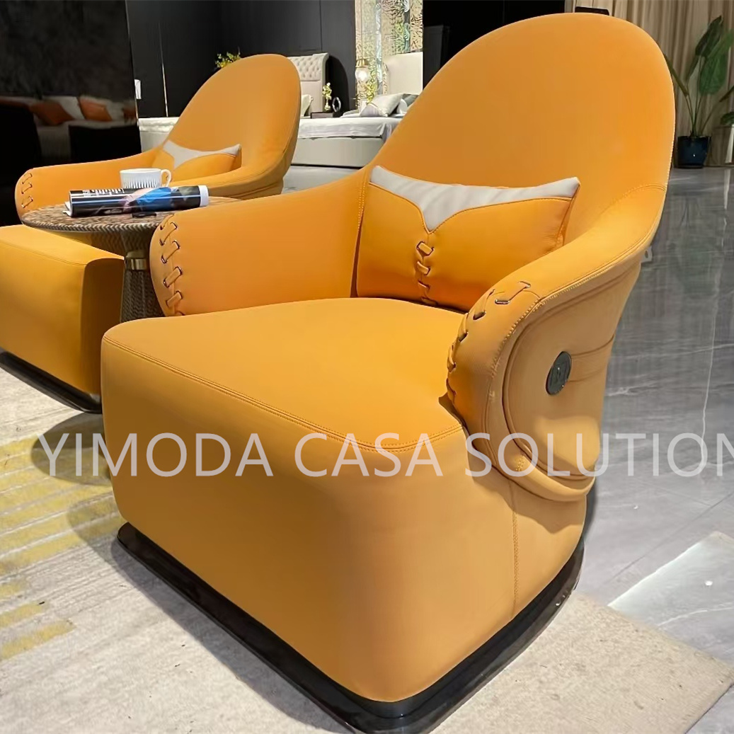 High End Italian Modern Leather Modular Sectional Villa 1123 seater Couch Sofa Set chesterfield beige leather sofa