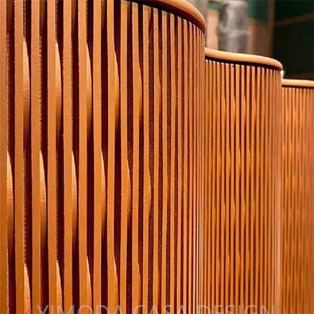 Italian Modern High-End Luxury Brown art luxury Dining Room Sideboard Cabinet New Fashion brown waved shaped art console cabinet Furniture