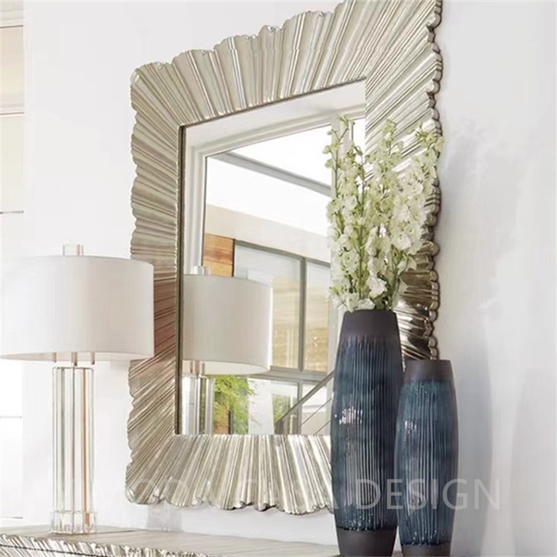 Luxury Italian Modern Kitchen Sideboard Living Room Buffet Cabinet Mirror Silver Golden Wine Console Kitchen Buffet Cabinet