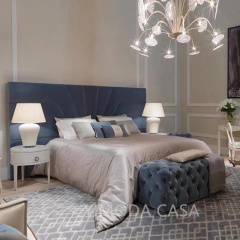High-End Minimalist Master Bedroom Home Furniture Luxury Modern Brown Soft Upholstered King Size Bed Luxury Bed Frame