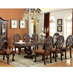 Luxury Classic Furniture Wooden Wine Cabinet Antique Living Room Dining Room Wood Carved Cupboard Glass Door Display Cabinet