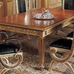 Antique-Style Luxury Golden Red Carving Solid Wood Dining Cabinet European Series Hand-Painted storage dining cabinet sideboard