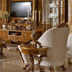 European white chesterfield fabric Antique Sofa Neoclassical Solid Wood Carved Living Room Luxury Classic white chesterfield Sofa Villa Luxury Furniture