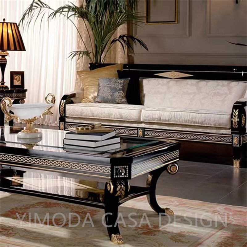 Luxury French Antique Sofas Baroque Seater White embroidery carved Sofa Hand Made Wood Carved Royal Classic Sofa Set