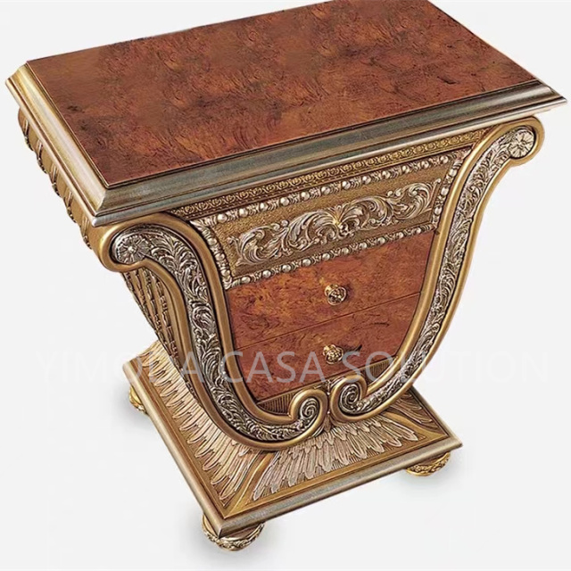 Custom Luxury Antique French Style Bedroom Furniture European Solid Wood Carved Double Purple Chesterfield Leather Wedding Bed king Size Royal Bed