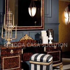 European Style Brown carved Solid Wood Antique Wooden Furniture white tufted Beds Hand Carved Bedroom Design for Home Use