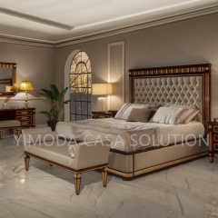 Luxury Antique Luxury Rococo Wedding Classic Furniture Carved Bedroom Set chesterfield Bed Room Furniture Bedroom Set Solid Wood Bed