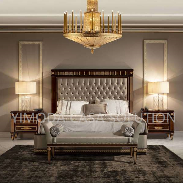 Luxury Antique Luxury Rococo Wedding Classic Furniture Carved Bedroom Set chesterfield Bed Room Furniture Bedroom Set Solid Wood Bed
