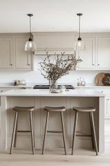 Villa High Luxury Eco-friendly Shaker Modular Custom Beige Modern Kitchen Cabinets For Apartment villa