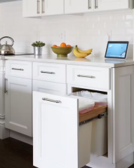 Custom Kitchen Cabinet Set Grey Shaker Complete With Island  to Assemble Soft Closing Drawers for Apartment Kitchen