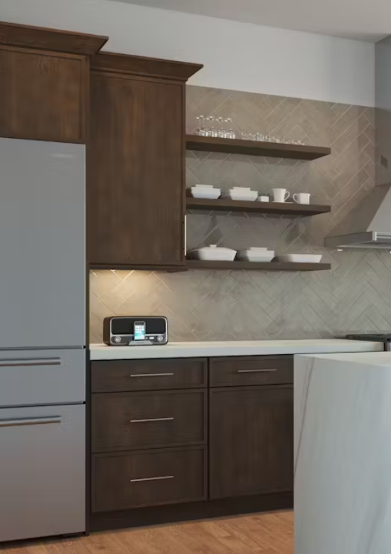 Modern Small Kitchen Cabinets Set Blue and white Cupboard With Sink for Apartment Kitchen Furniture