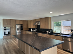 Modular Eco-Friendly Wood Smart Modern Luxury Kitchen Cabinet With Faucet Ready Assemble Pantry Furniture