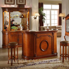 Luxury Wooden Carving Bars Table Bar Chairs for Bar Counter Home Furniture