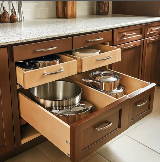 Modern  Kitchen Cabinets Furniture Interior Design Idea Kitchen Cabinets Natural wooden Kitchen Cabinet Set