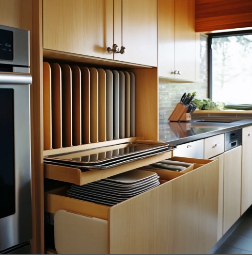 Modern  Kitchen Cabinets Furniture Interior Design Idea Kitchen Cabinets Natural wooden Kitchen Cabinet Set