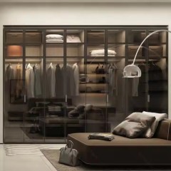 Custom Modern Sliding Wooden Wardrobe for Bedroom or Living Room Home Furniture for Hotel Apartment Closet Storage