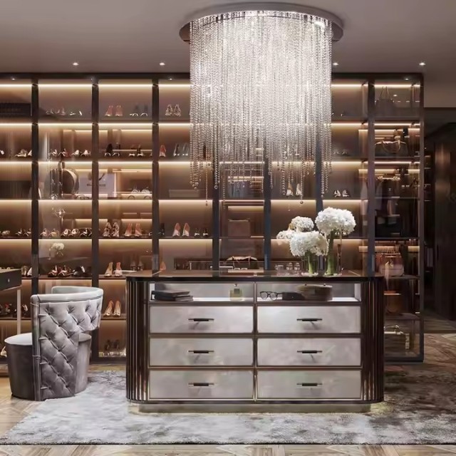 Modern Bedroom Wooden Wardrobe Set with Sliding Doors Eco-Friendly Design for Living Room & Hotel Use Bedroom Wardrobe Closet