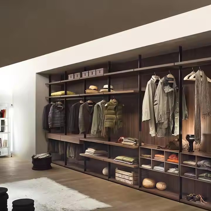 Modern Bedroom Wooden Wardrobe Set with Sliding Doors Eco-Friendly Design for Living Room & Hotel Use Bedroom Wardrobe Closet