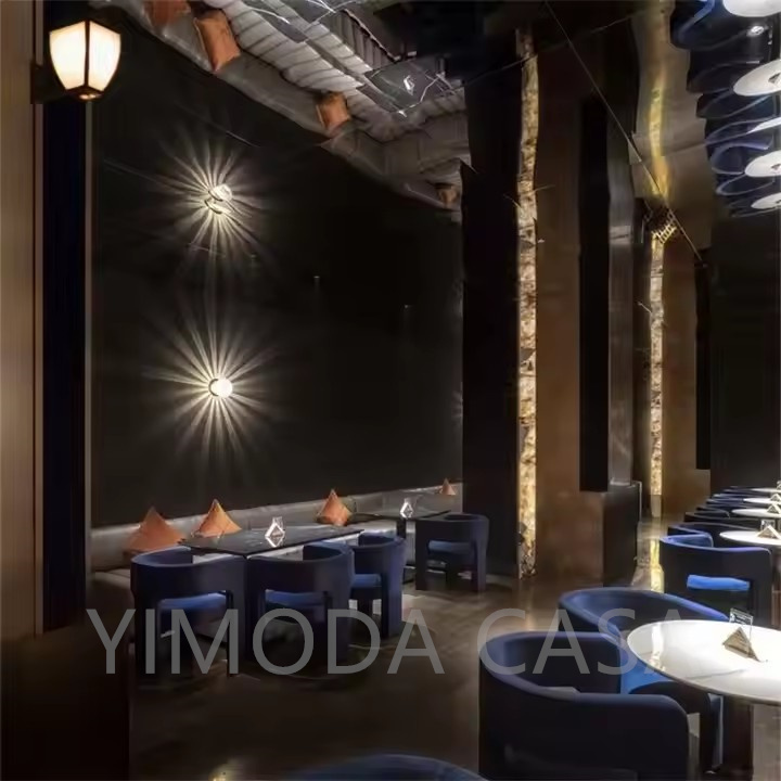 Cafe Table and Chair Outdoor Commercial Restaurant Furniture Arm Modern Hotel Dining Wood Cafe Chair