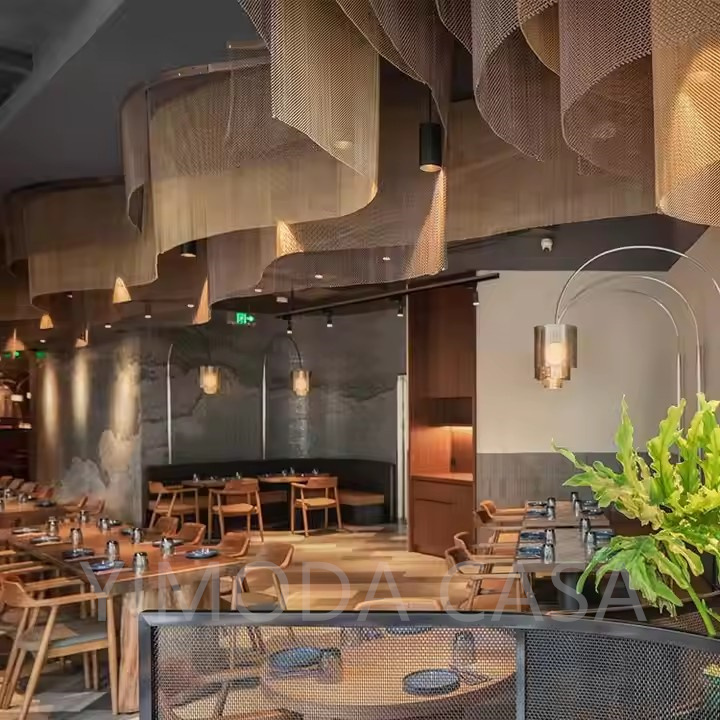 Modern Restaurant Table and Chair Set with Wood Construction Durable Commercial Furniture