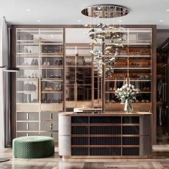 Modern Bedroom Wooden Wardrobe Set with Sliding Doors Eco-Friendly Design for Living Room & Hotel Use Bedroom Wardrobe Closet