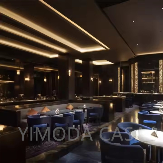 Customization Commercial Restaurant Furniture Chair and Table Set Strong Dining Backrest Coffee Chair