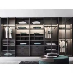 Modern Bedroom Wooden Wardrobe Set with Sliding Doors Eco-Friendly Design for Living Room & Hotel Use Bedroom Wardrobe Closet