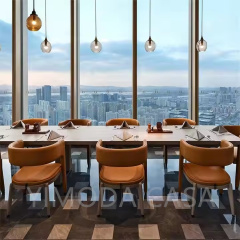 Custom Luxury Hotel Dining Table and Chairs High Quality Wood Restaurant Furniture for Commercial Use for Living Room Kitchen