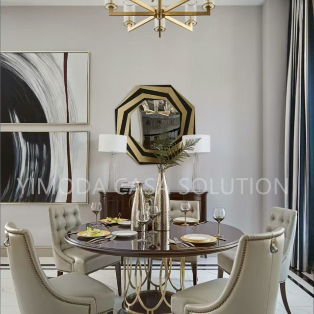 One Stop Interior Decor Furniture Villa Modern Reception yellow Velvet Couch 5 Star Hotel Lobby sofa Combination Dining room yellow velvet bar chairs