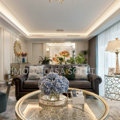 Villa Living Room Designer Furniture One Stop Solution High End Comfortable Sectional Couch Luxury Modern Sofa for Designers