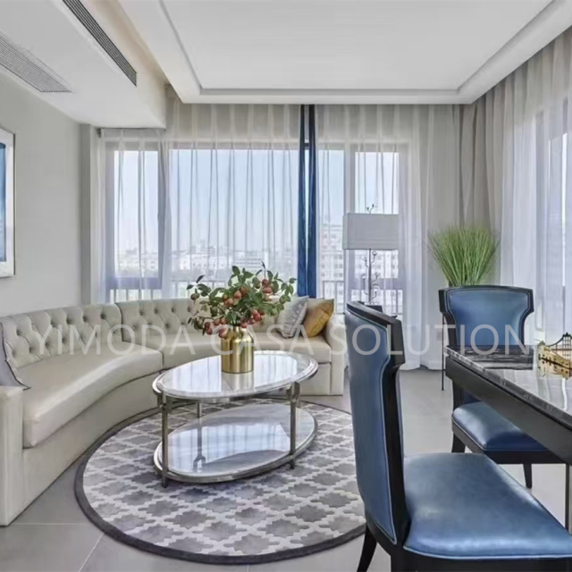 one-stop furniture solution Modular modern Round beige leather chesterfield sofa set furniture waiting room sofa luxury Reception Sectional Office Sofa