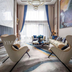 Villa Living Room Designer Furniture One Stop Solution High End Comfortable Sectional Couch Luxury Modern Sofa for Designers