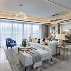 Modern Living Room Design Set Factory One Stop Furniture Sectional White leather chesterfield Sofa Chair Coffee Table