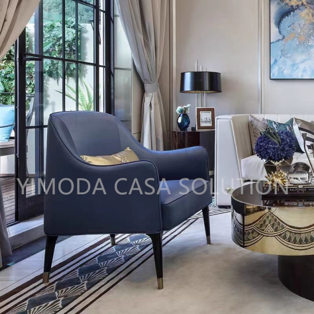 Luxury Customized Modern High-End Solid Wood Villa and Hotel Bedroom Sets Modular White tufted leather Sofa and One-Stop Furniture Solutions