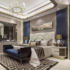 One Stop Solution Luxury Hotel Modular Chesterfield tufted grey fabric Sofa Set Modern Hotel Lobby Reception Armchair Furniture for Lounge Area