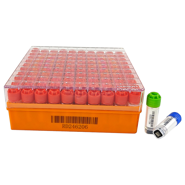 External Thread 2D Barcode Cryogenic Vials