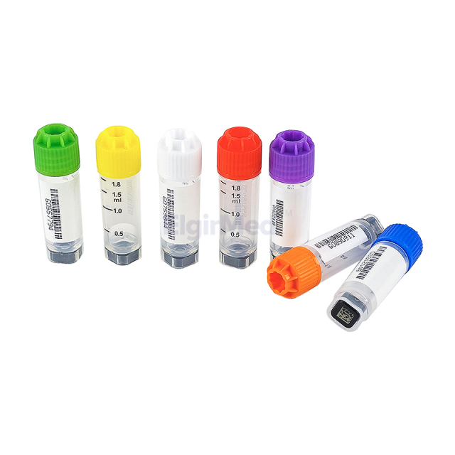 External Thread 2D Barcode Cryogenic Vials