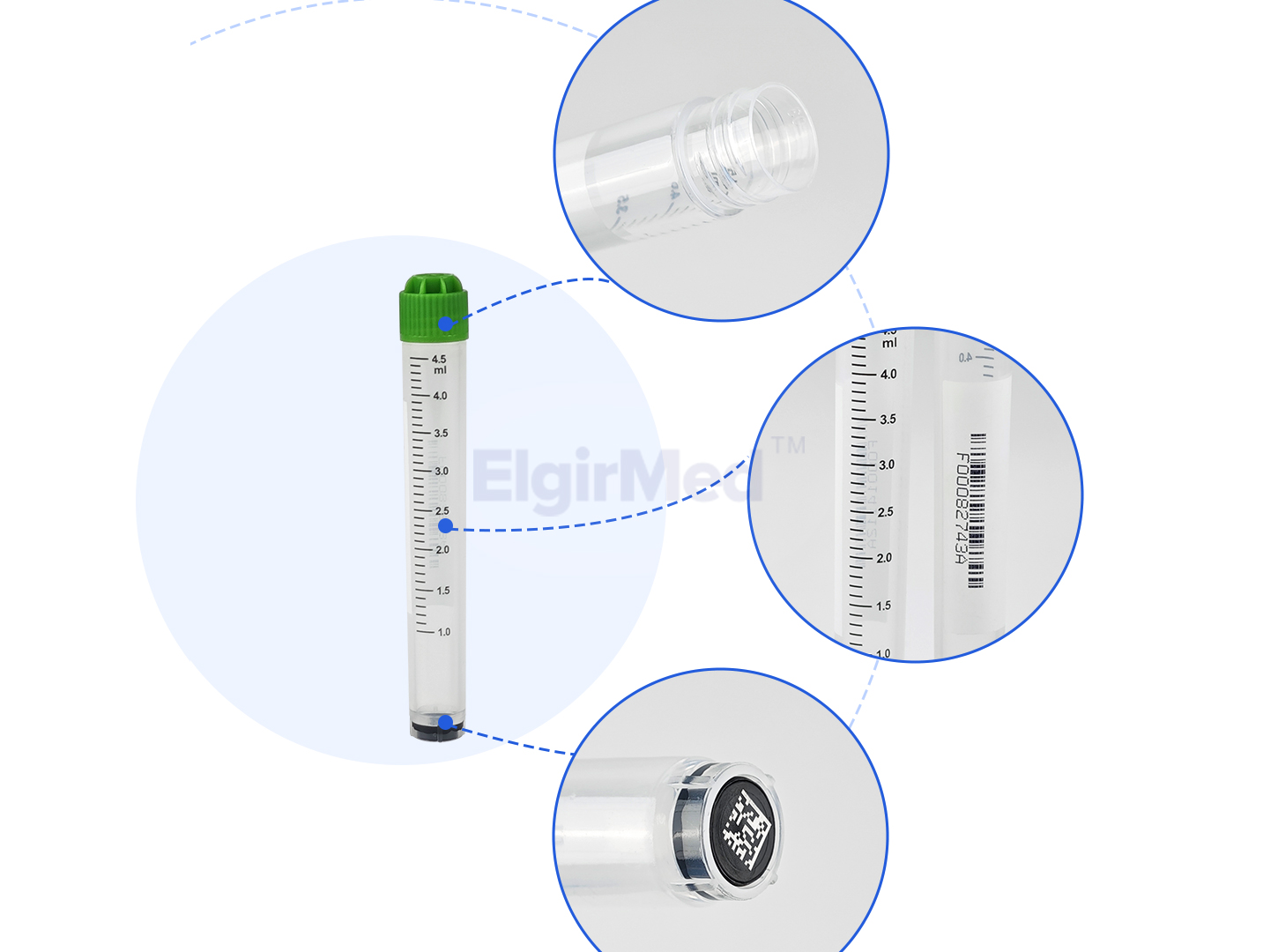 2d barcoded matrix tubes