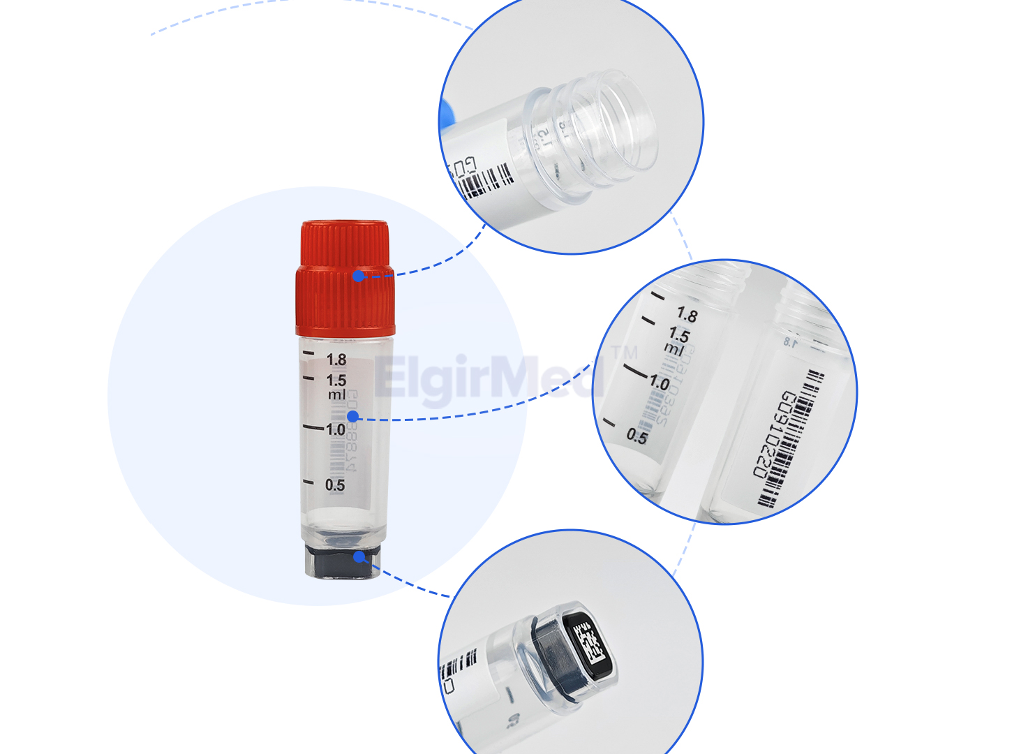 2d Polypropylene Cryogenic Vials