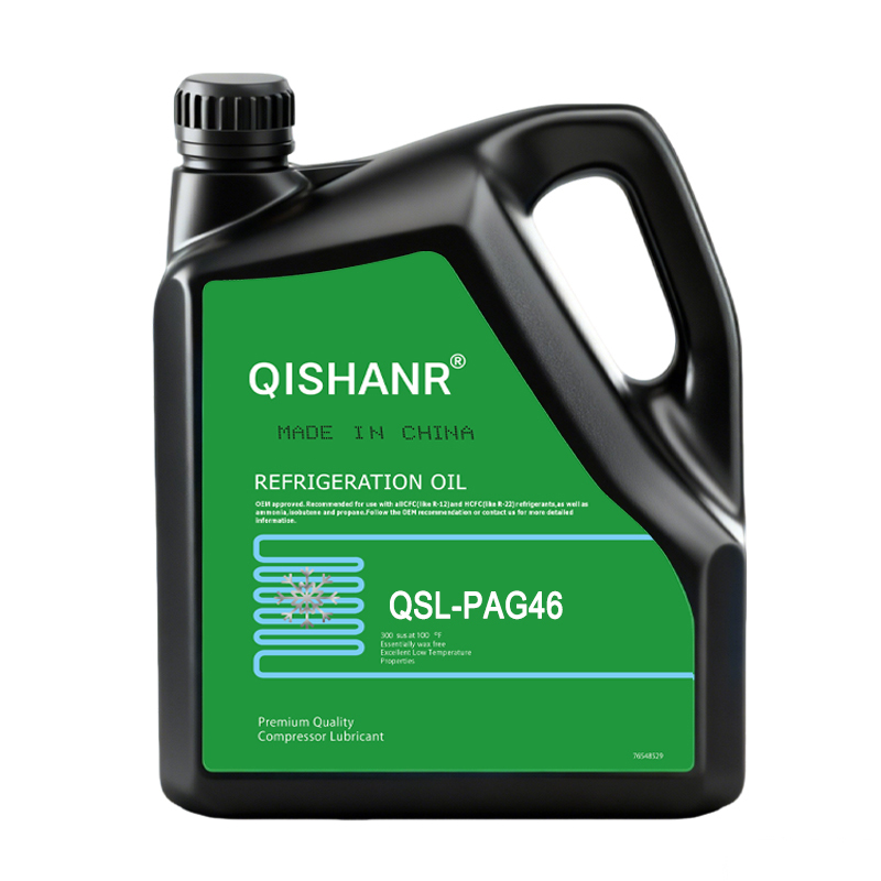 Qishanr QSL-PAG46 PAG Refrigeration Oil ISO VG46 | Synthetic Compressor Lubricant for HFC/HFO/CO2, -52°C Pour Point, VI 192