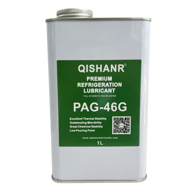 Qishanr QSL-PAG46 PAG Refrigeration Oil ISO VG46 | Synthetic Compressor Lubricant for HFC/HFO/CO2, -52°C Pour Point, VI 192