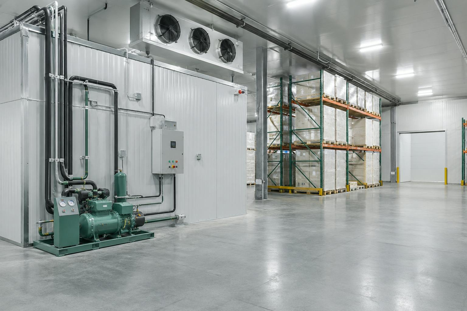 Cold chain refrigeration storage application